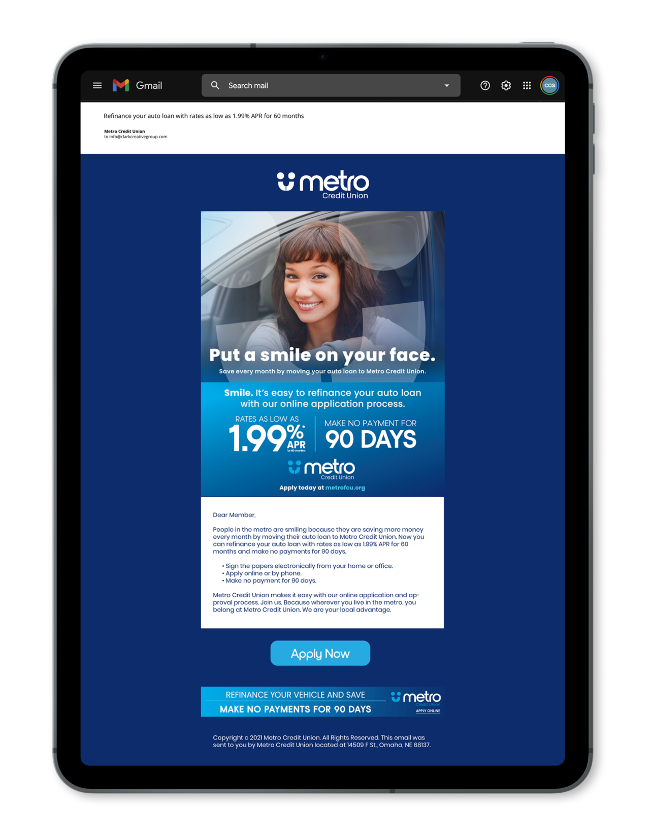 Metro Credit Union Clark Creative Group